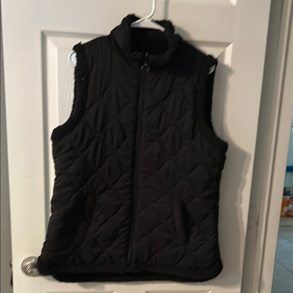 Women's Black Quilted Vest